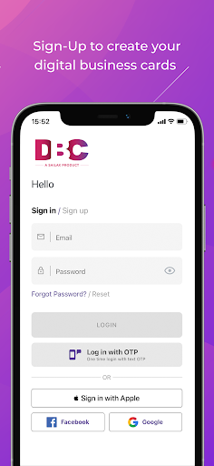 Sailax DBC - Business Card App - عکس برنامه موبایلی اندروید