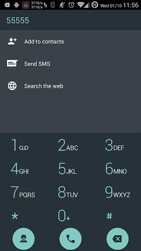 Dialer theme Droid L drupe - Image screenshot of android app