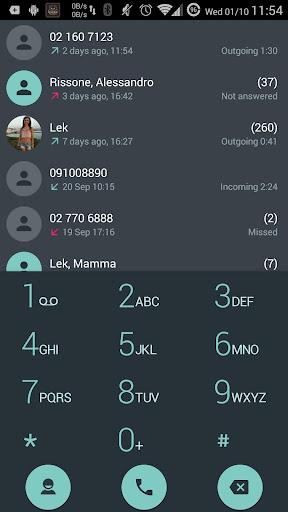 Dialer theme Droid L drupe - Image screenshot of android app