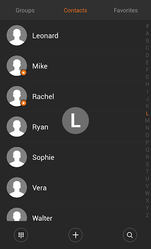 Theme for ExDialer MIUI Dark - عکس برنامه موبایلی اندروید