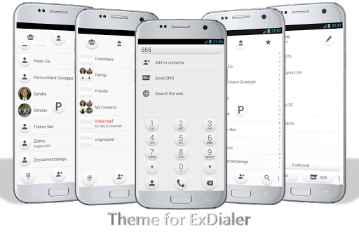 Dialer Simple Light Theme - Image screenshot of android app