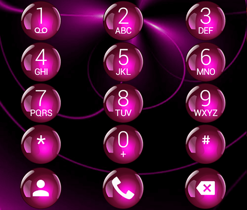 Dialer Theme Sphere Pink drupe - Image screenshot of android app