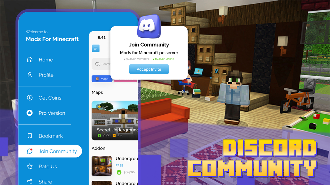 Mods & Addons for Minecraft PE - عکس برنامه موبایلی اندروید