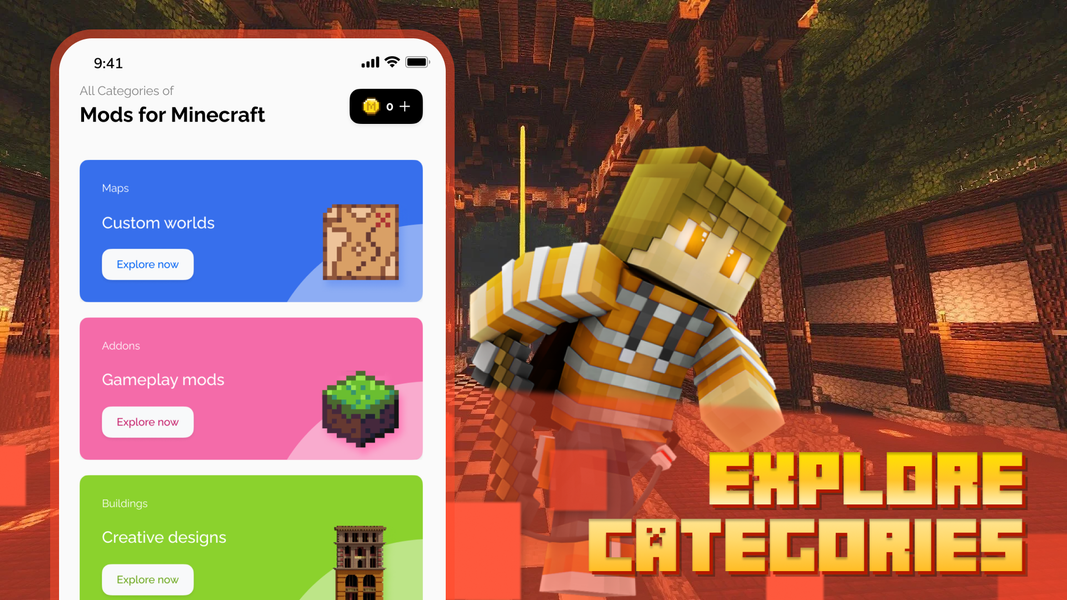 Mods & Addons for Minecraft PE - عکس برنامه موبایلی اندروید