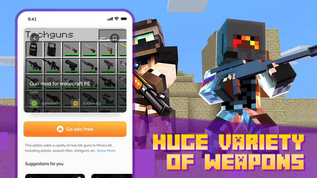 Mods & Addons for Minecraft PE - عکس برنامه موبایلی اندروید