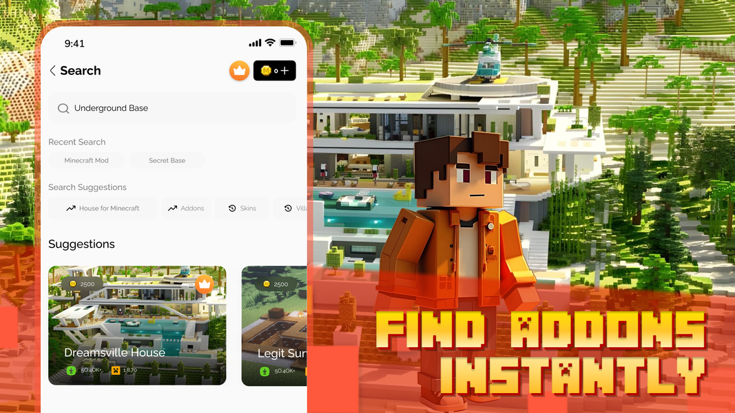 Mods & Addons for Minecraft PE - عکس برنامه موبایلی اندروید