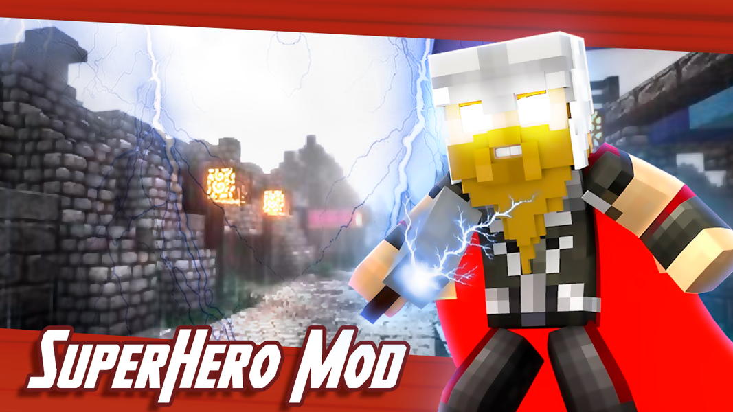 Superheroes Mod for Minecraft - Image screenshot of android app