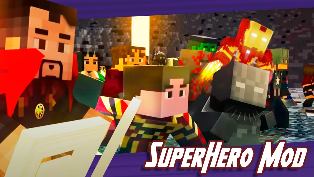Superheroes Mod for Minecraft - عکس برنامه موبایلی اندروید