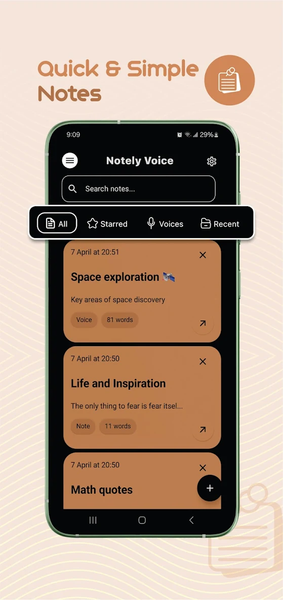 Notely Voice: AI Voice to Text - Image screenshot of android app