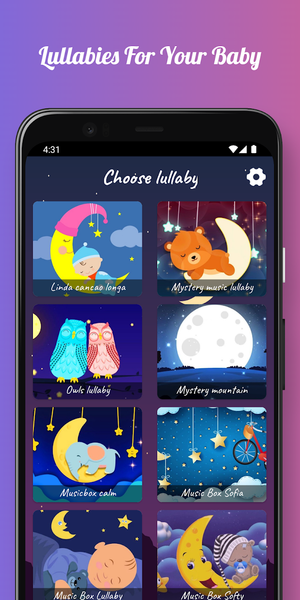 Lullaby: Baby Sleep Music - عکس برنامه موبایلی اندروید