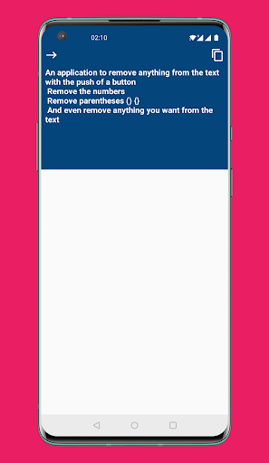 Text delete and word - Image screenshot of android app