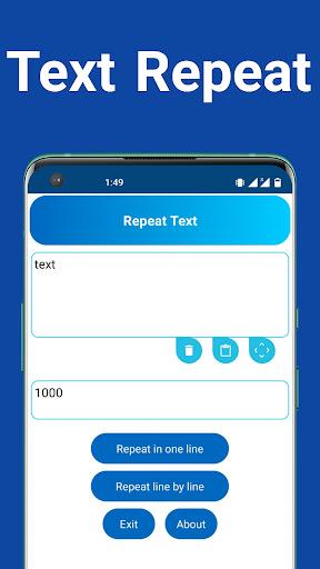text repeater and word - عکس برنامه موبایلی اندروید