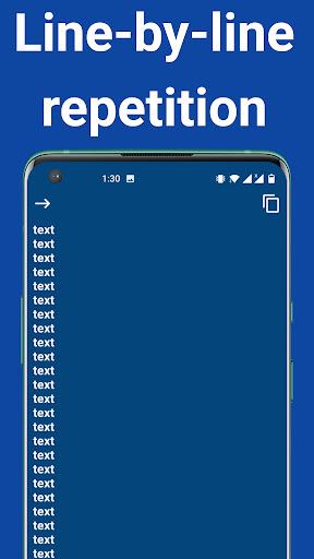 text repeater and word - Image screenshot of android app