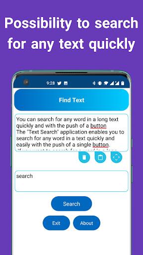 Find a word in text quickly - Image screenshot of android app