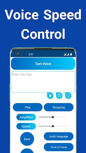 Text To Voice App - عکس برنامه موبایلی اندروید