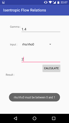 Compressible Flow Calculator - عکس برنامه موبایلی اندروید