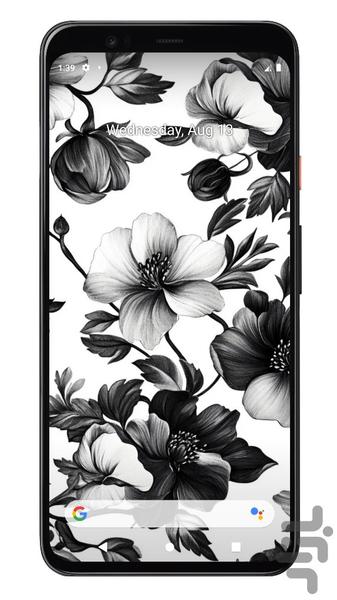 تصویر زمینه سیاه سفید |بدون اینترنت - Image screenshot of android app