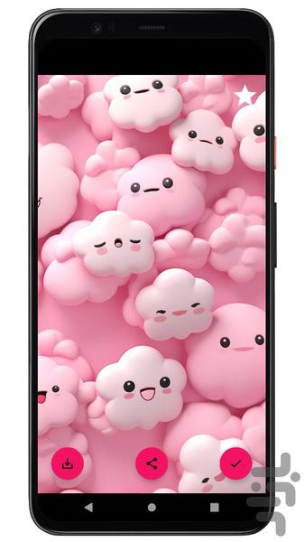 تصویر زمینه صورتی دخترانه | آفلاین - Image screenshot of android app