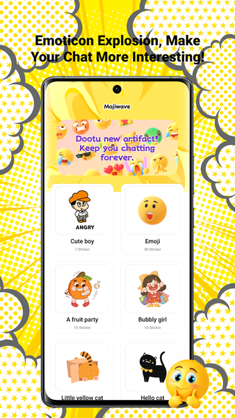 Mojiwave - عکس برنامه موبایلی اندروید