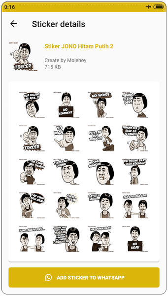 Stiker Lucu WAStickerApps - Image screenshot of android app