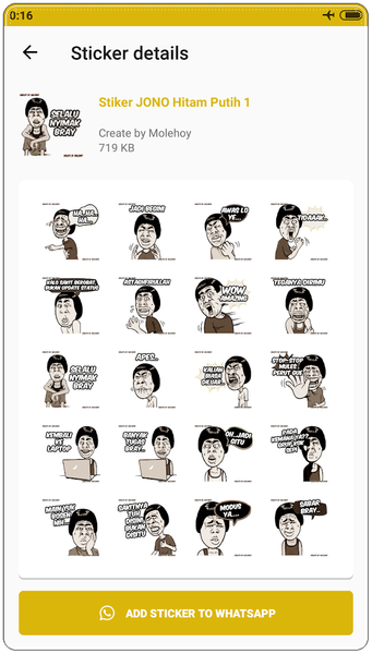 Stiker Lucu WAStickerApps - Image screenshot of android app