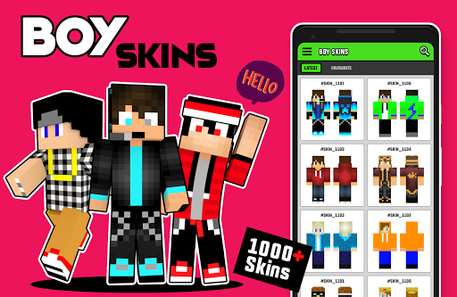 Boys Skins for Minecraft - Image screenshot of android app