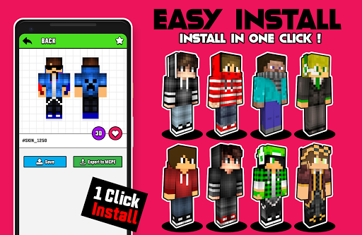 Boys Skins for Minecraft - Image screenshot of android app