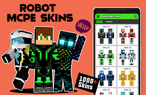 Robot Skins for Minecraft - Image screenshot of android app