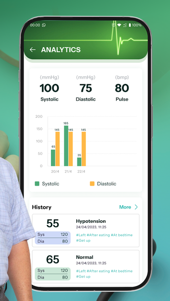 BP Tracker: Blood Pressure Log - عکس برنامه موبایلی اندروید
