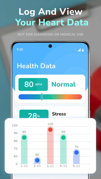 HeartSense-HealthTracker - عکس برنامه موبایلی اندروید