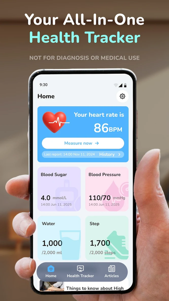 HeartSense-HealthTracker - عکس برنامه موبایلی اندروید