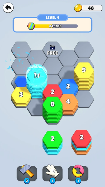 Hexa Color Sort - عکس بازی موبایلی اندروید