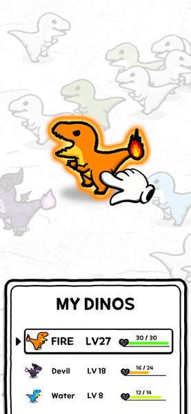 Dino mutant : T-Rex - Gameplay image of android game