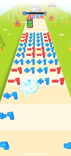 Number Run 3D - Gameplay image of android game
