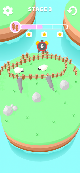 Save the Sheep 3D - Gameplay image of android game