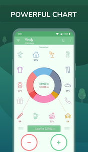 Monefy - Budget Manager and Expense Tracker app - Image screenshot of android app