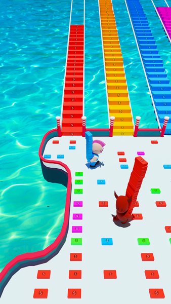 Bridge Game - Race Master 3D - Gameplay image of android game