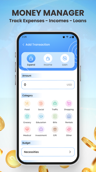 Smart Budget - Money Tracker - عکس برنامه موبایلی اندروید