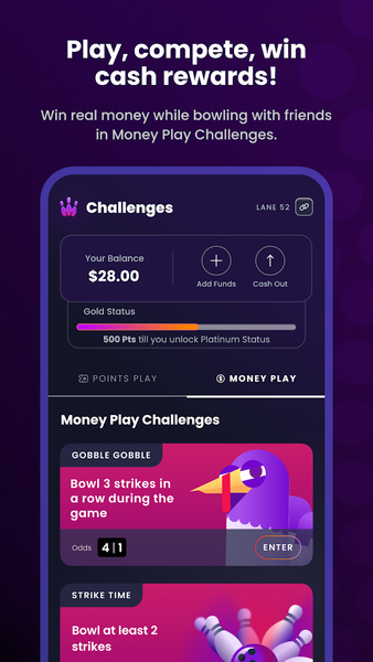MoneyBowl by Bowlero - Image screenshot of android app