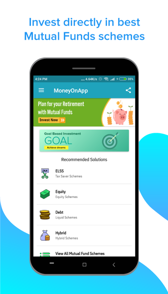 Mutual Fund, Save Tax, SIP - Image screenshot of android app