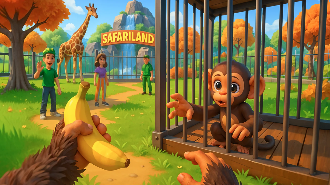 I Am Wild Monkey: Zoo Animal - عکس بازی موبایلی اندروید