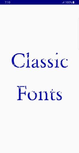Classic Font Style - عکس برنامه موبایلی اندروید