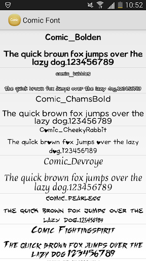 Comic Font Flipfont Free - Image screenshot of android app