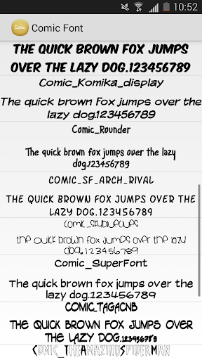 Comic Font Flipfont Free - عکس برنامه موبایلی اندروید