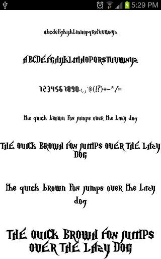 Goth Fonts Message Maker - Image screenshot of android app
