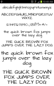 Fonts Hand Message Maker - Image screenshot of android app