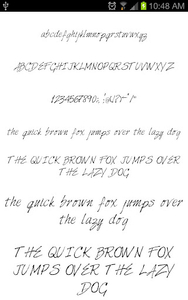 Fonts Hand Message Maker - Image screenshot of android app