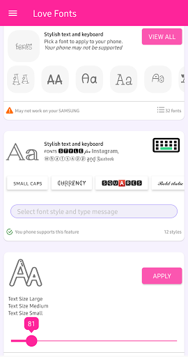 Love Fonts for FlipFont - Image screenshot of android app
