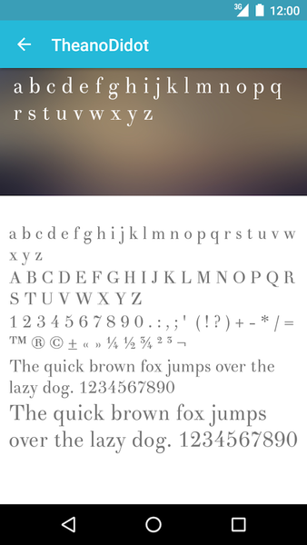 Clean Fonts for FlipFont - عکس برنامه موبایلی اندروید