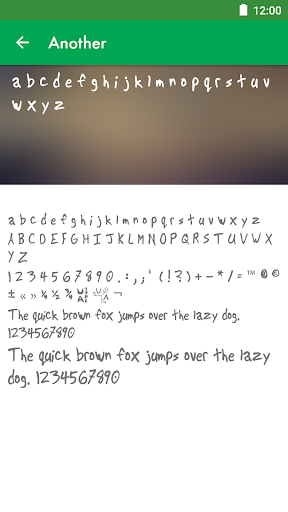 Hand Fonts for FlipFont - عکس برنامه موبایلی اندروید